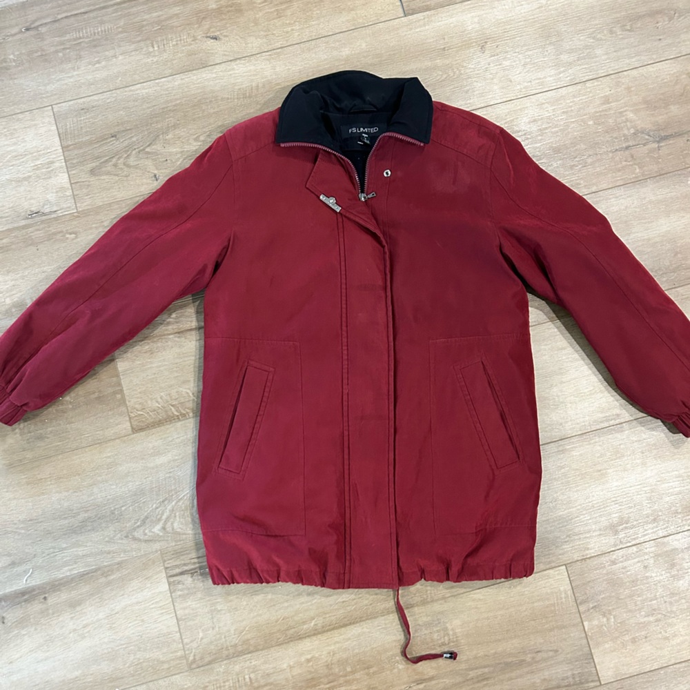 Vintage FS Limited Maroon Collared Zip Jacket
